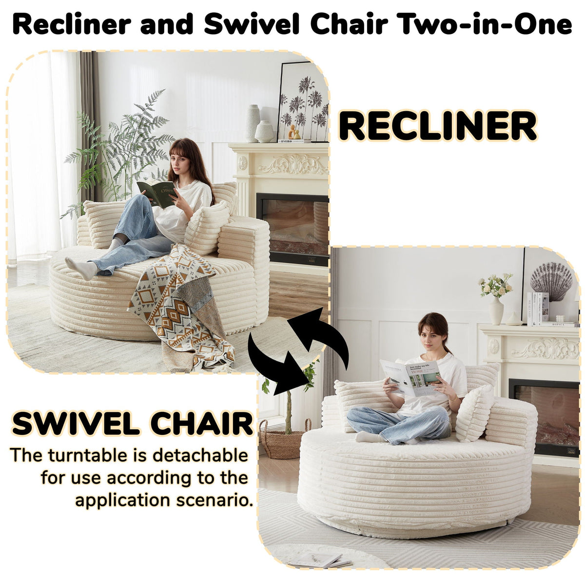 The SPRINT-R10 Sleeper Lounge Studio Swivel Chair