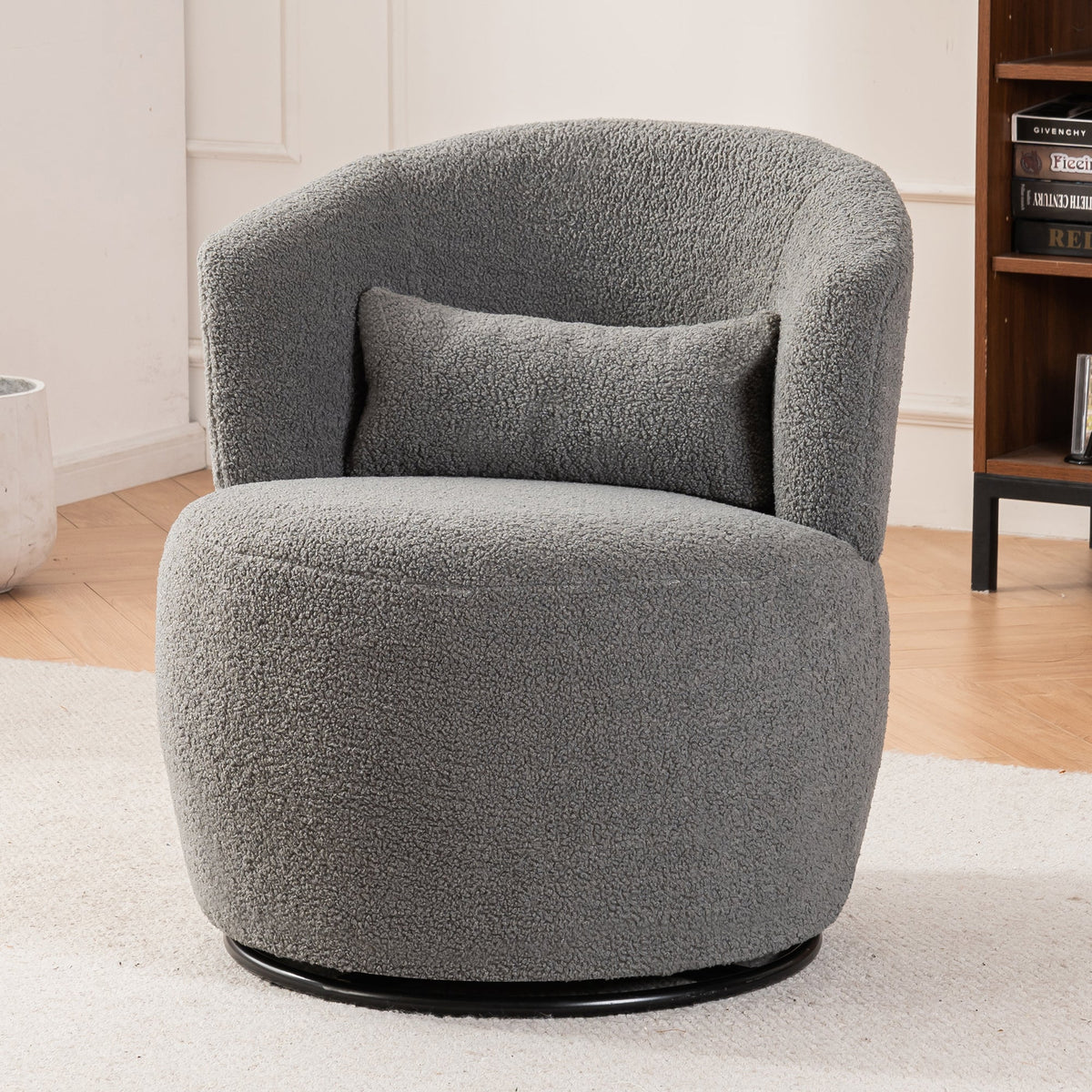 The SPRINT-R11 Teddy Plush Architectural Studio Swivel Chair