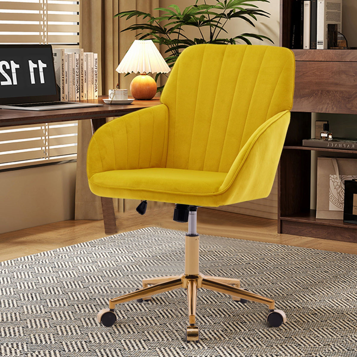 The SPRINT-E1 Velvet & Bouclé Brainstorming Swivel Chair