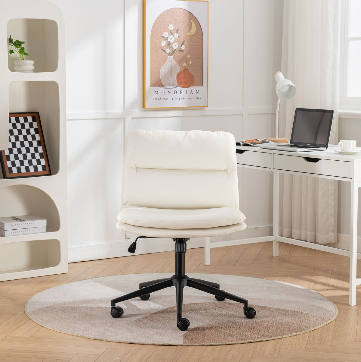 The SPRINT-E14 Bizerte Criss-Cross Wide-Seat Studio Swivel Chair