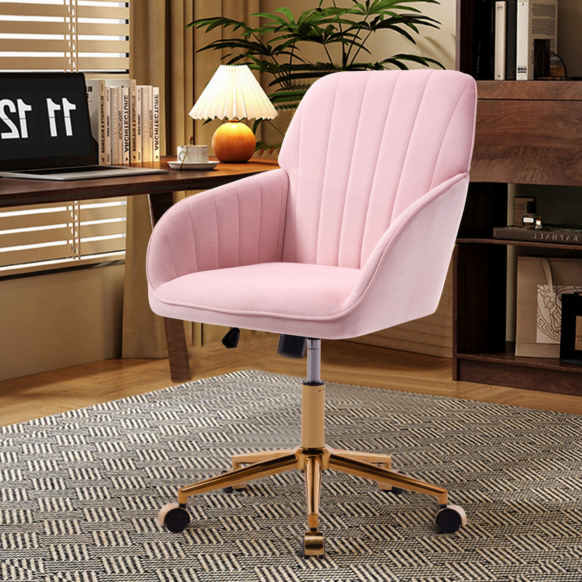 The SPRINT-E1 Velvet & Bouclé Brainstorming Swivel Chair