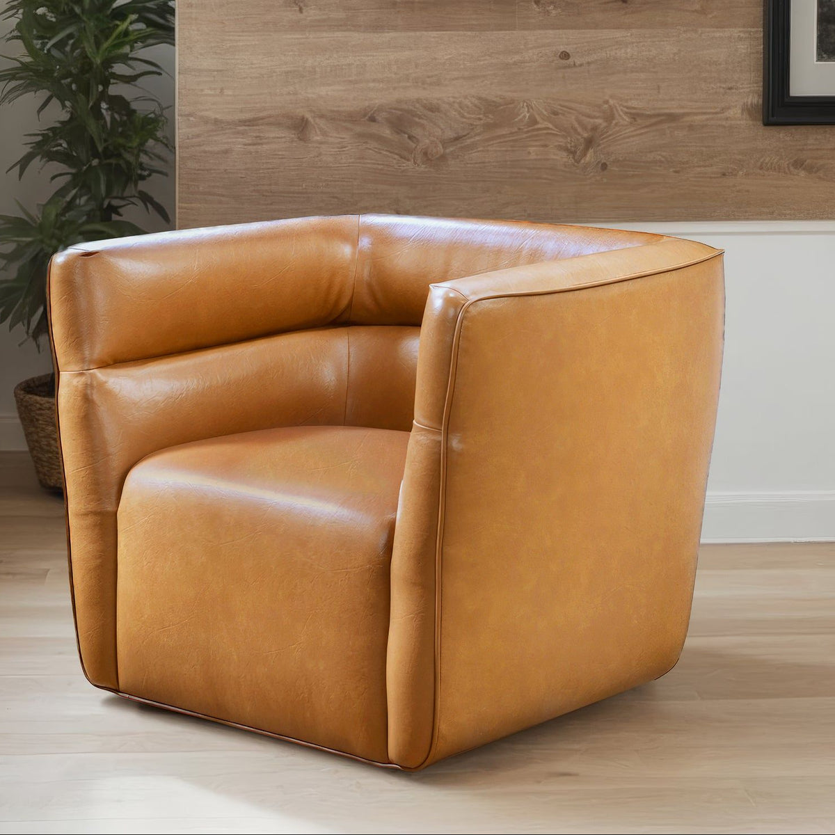 Callan - Swivel Chair - Tan