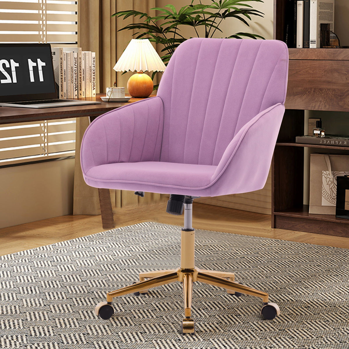 The SPRINT-E1 Velvet & Bouclé Brainstorming Swivel Chair