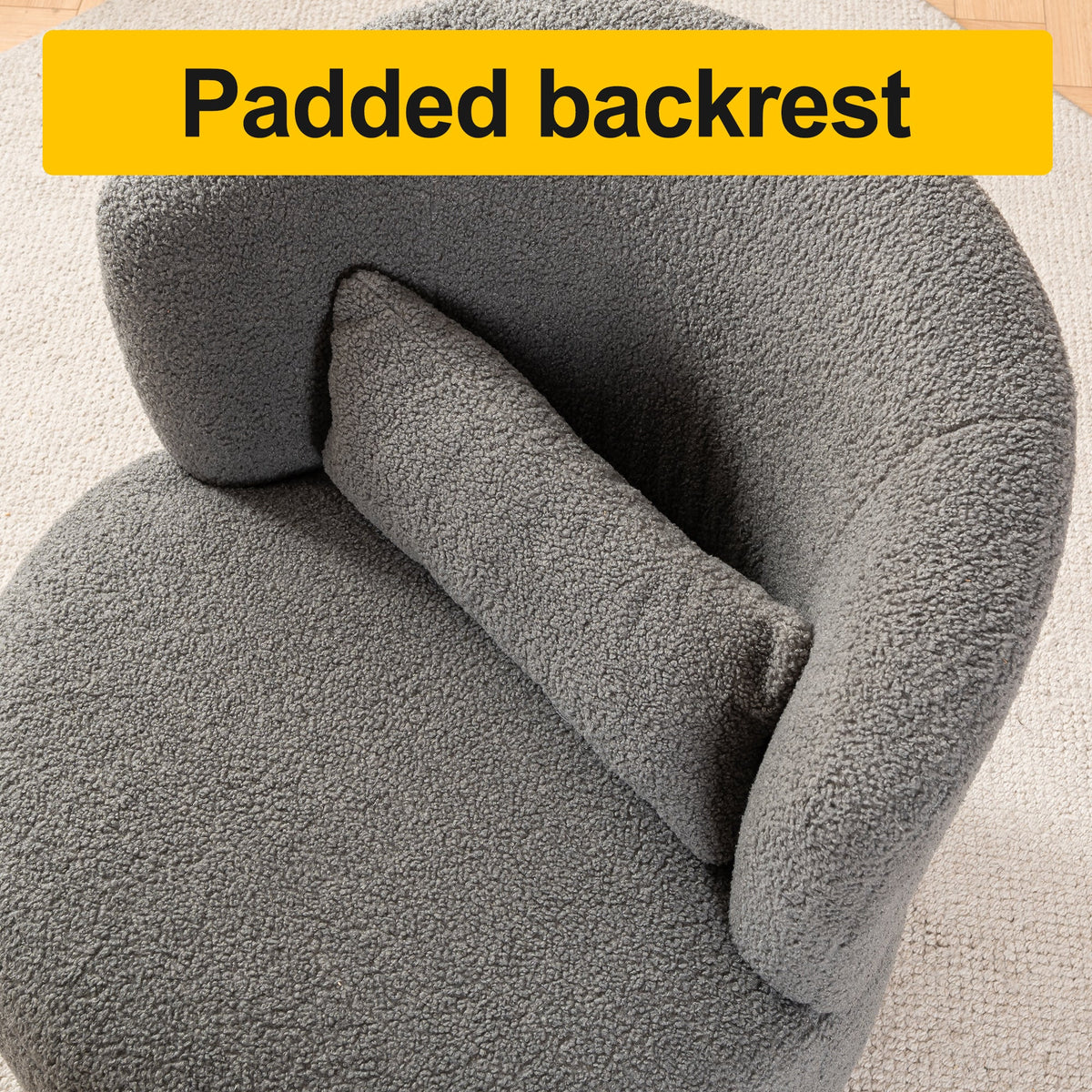 The SPRINT-R11 Teddy Plush Architectural Studio Swivel Chair