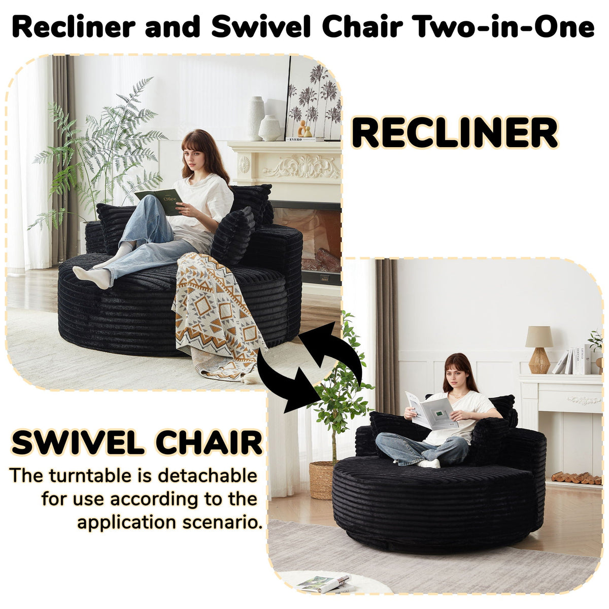 The SPRINT-R10 Sleeper Lounge Studio Swivel Chair