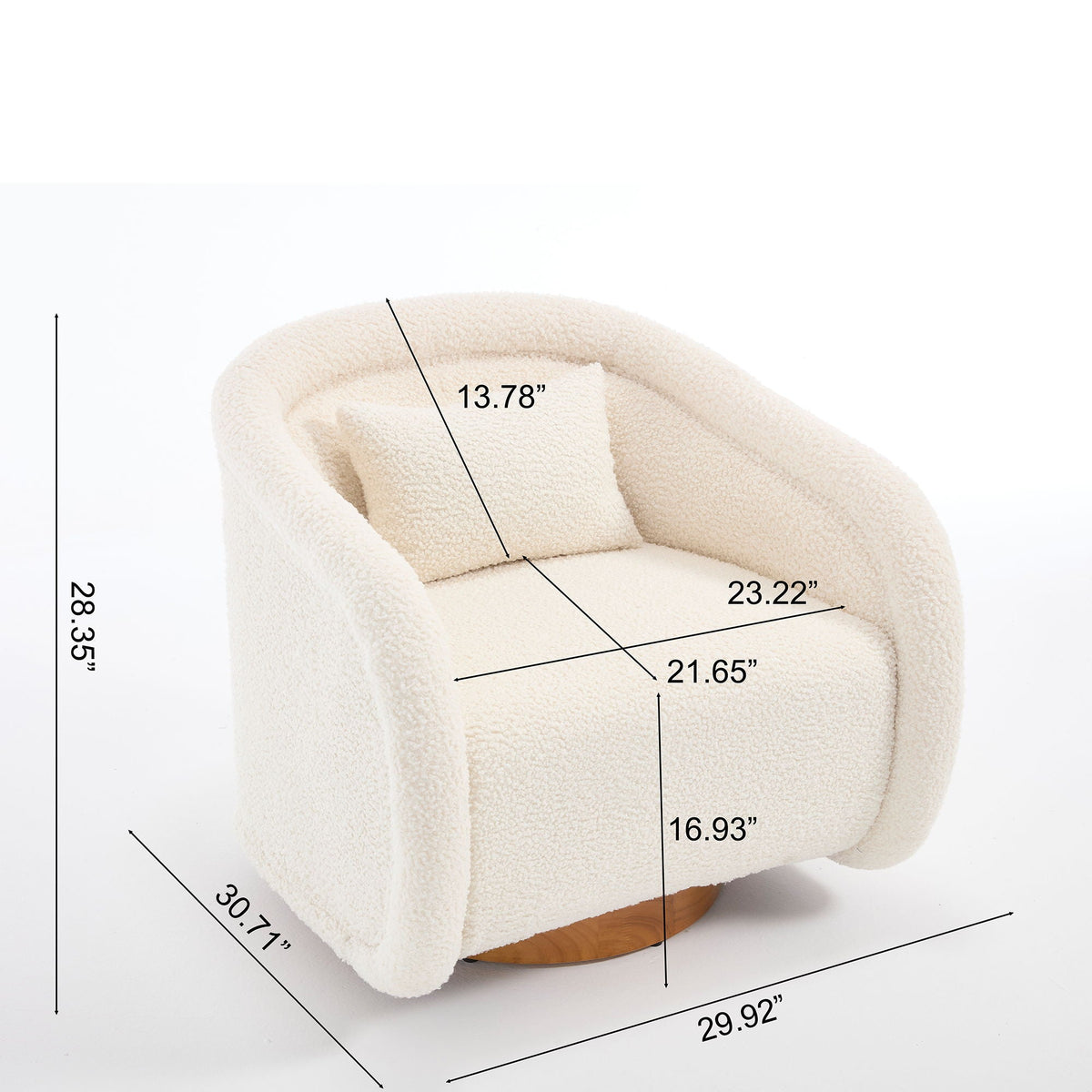 The SPRINT-R13 Modern Barrel Studio Swivel Chair
