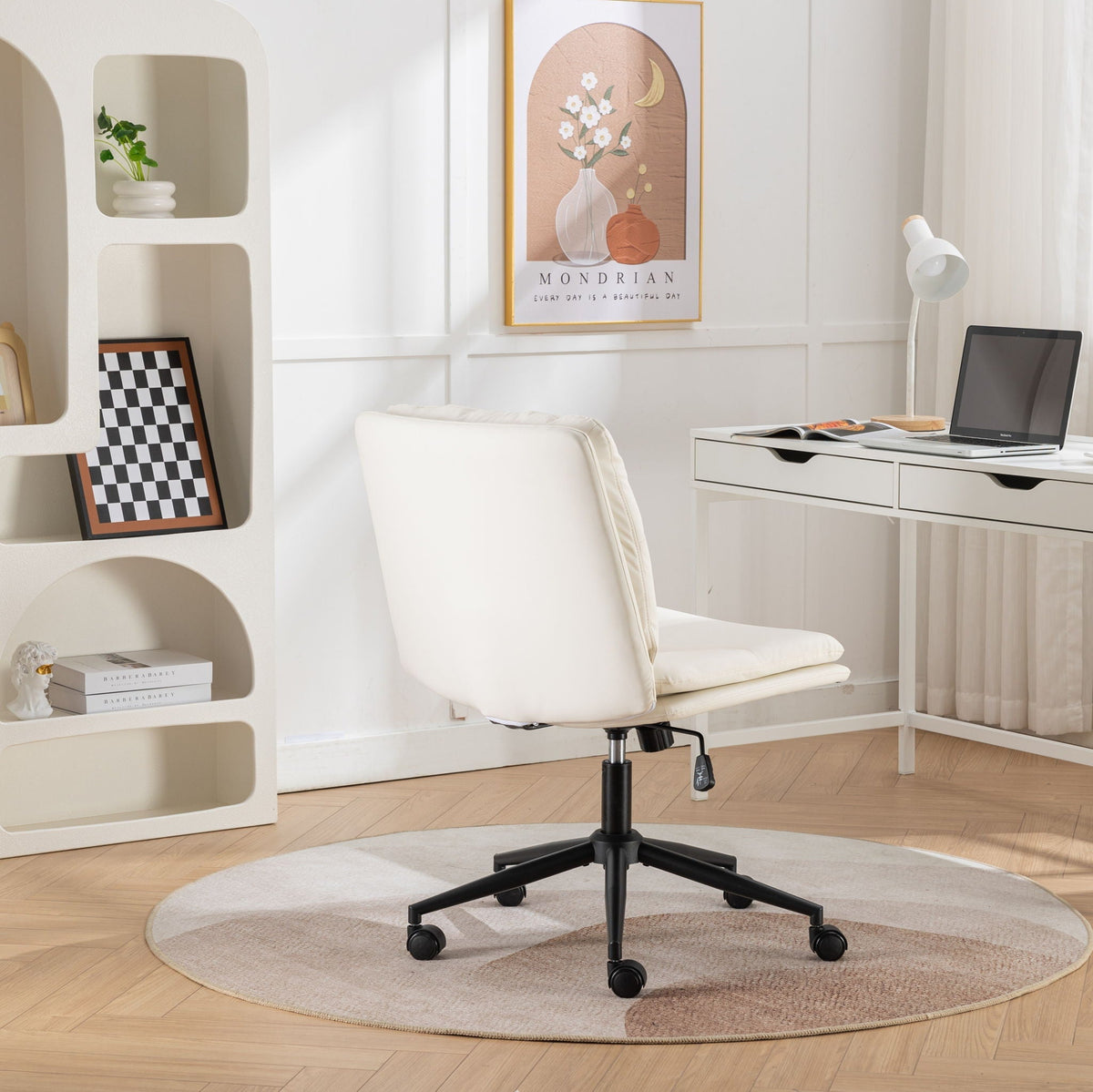 The SPRINT-E14 Bizerte Criss-Cross Wide-Seat Studio Swivel Chair