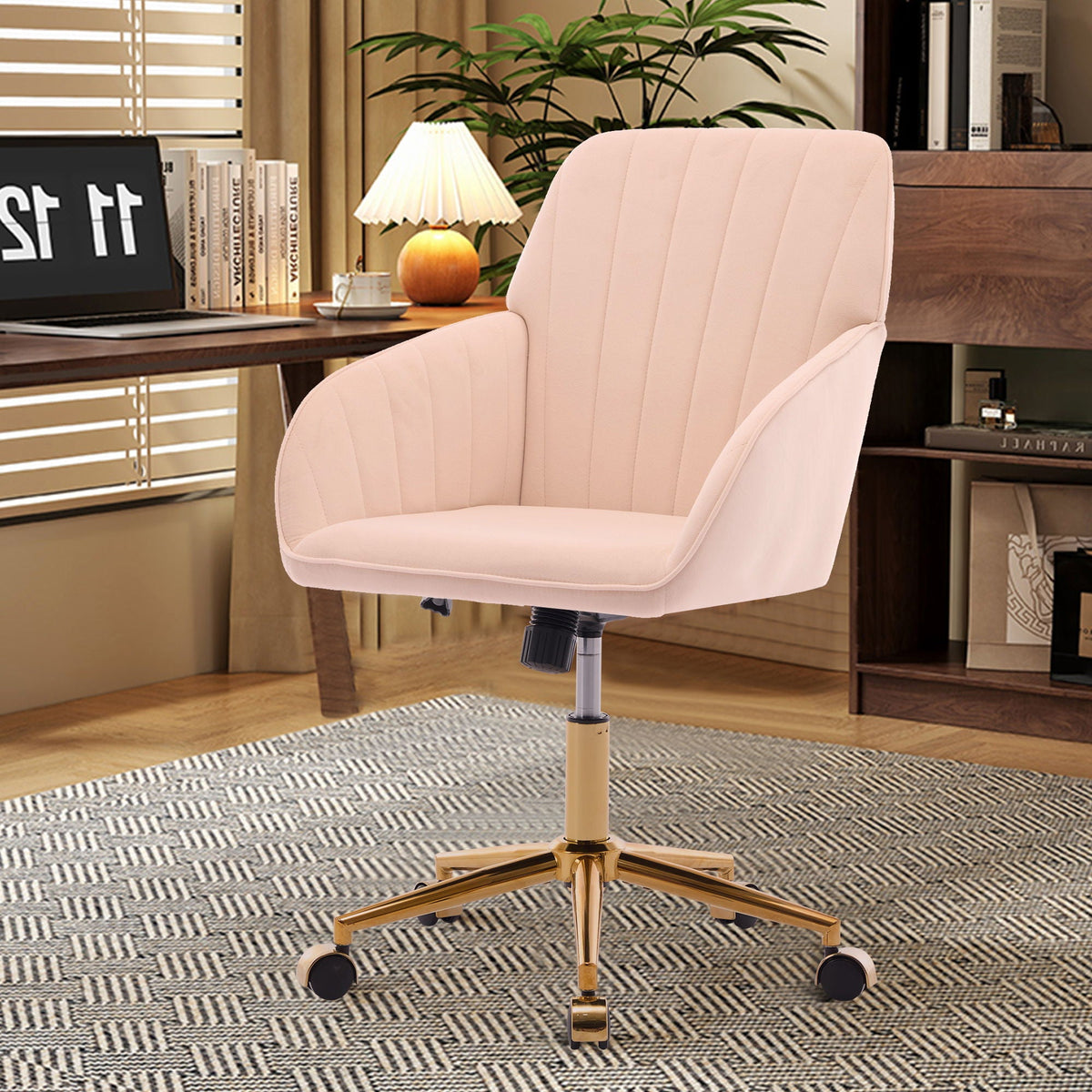 The SPRINT-E1 Velvet & Bouclé Brainstorming Swivel Chair