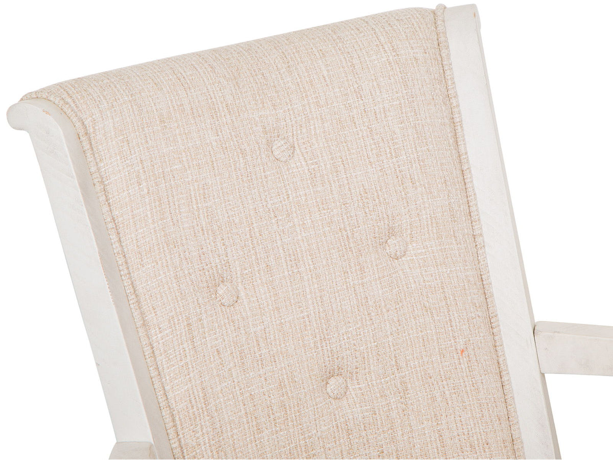 Bronwyn - Fully Upholstered Swivel Chair - Alabaster