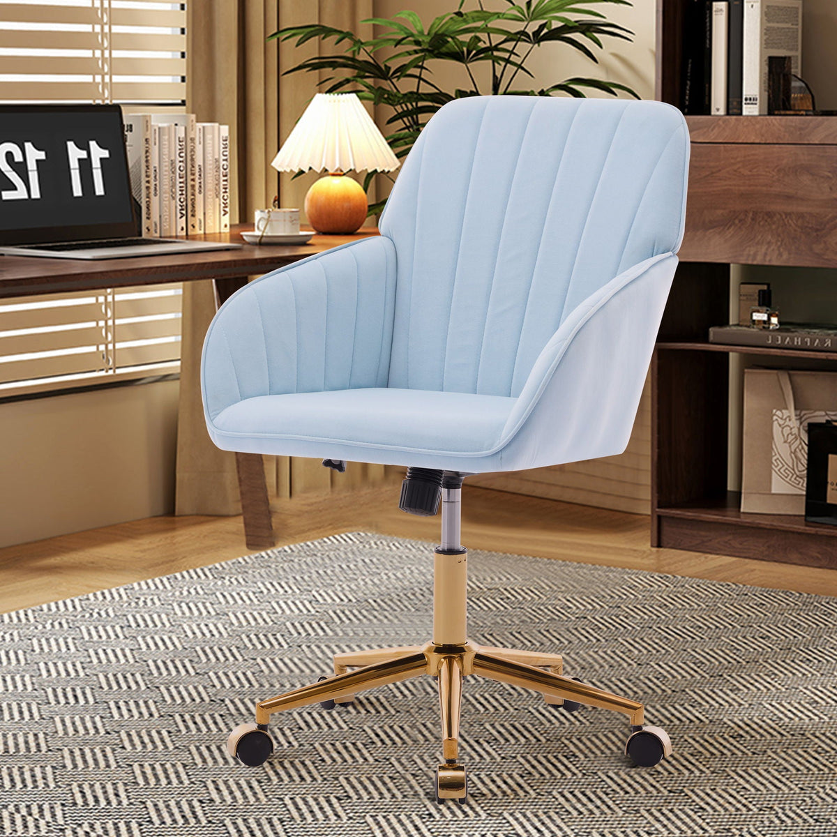 The SPRINT-E1 Velvet & Bouclé Brainstorming Swivel Chair