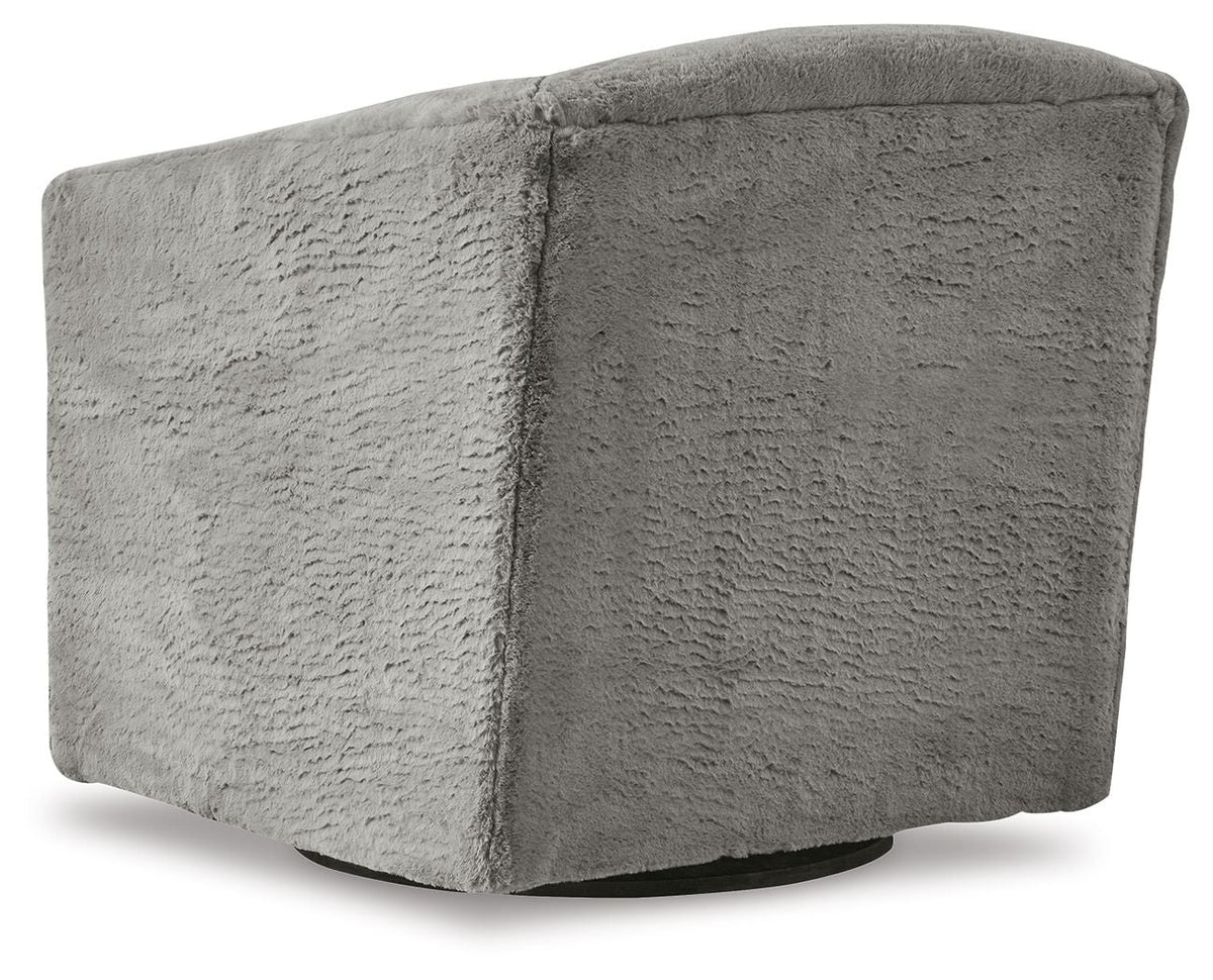 The SPRINT-R17 Bramner Luxe Faux-Fur Studio Swivel Chair