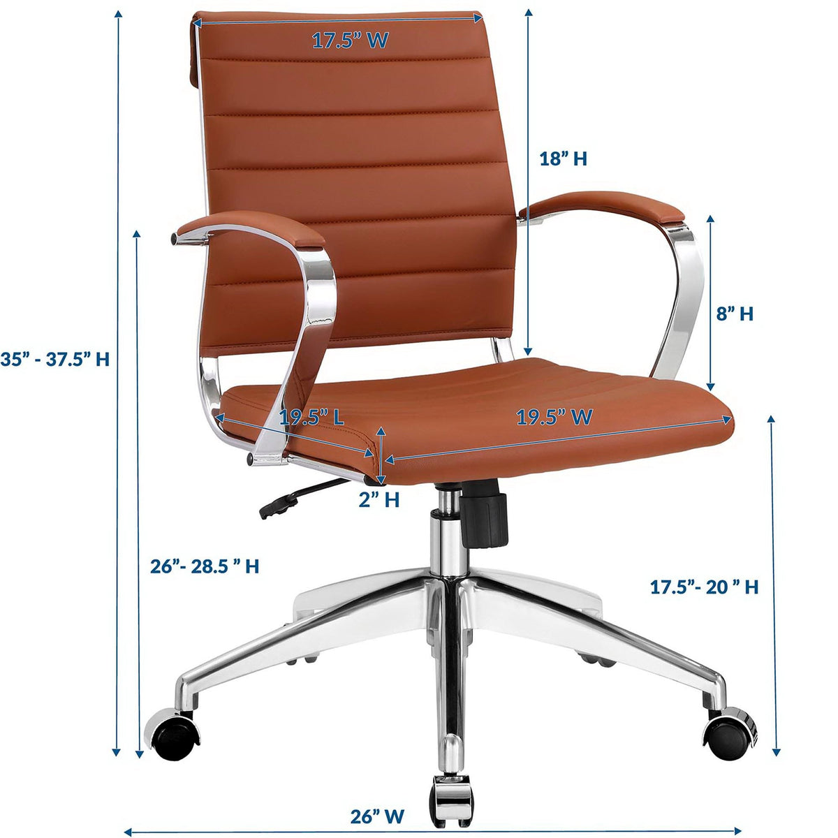 The SPRINT-E11 Jive Ribbed Executive Studio Swivel Chair
