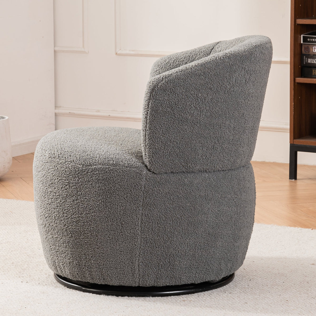 The SPRINT-R11 Teddy Plush Architectural Studio Swivel Chair