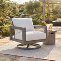 Hurley Park - Swivel Chair With Cushion - Gray