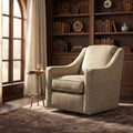 Hyde Park - Fabric Swivel Chair - Beige