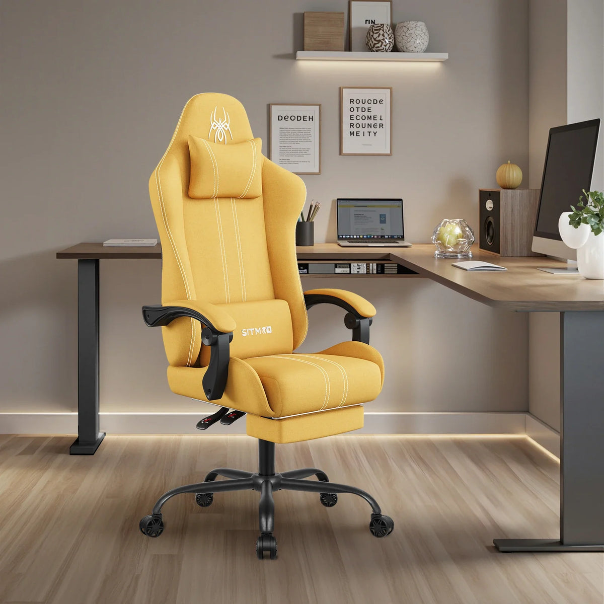 The SPRINT-E7 Big & Tall Executive Swivel Chair with Footrest