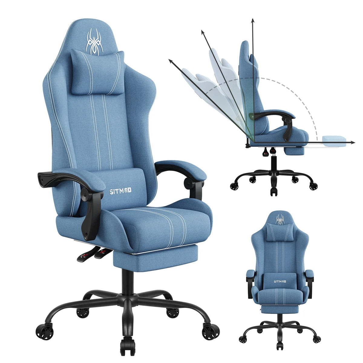 The SPRINT-E7 Big & Tall Executive Swivel Chair with Footrest