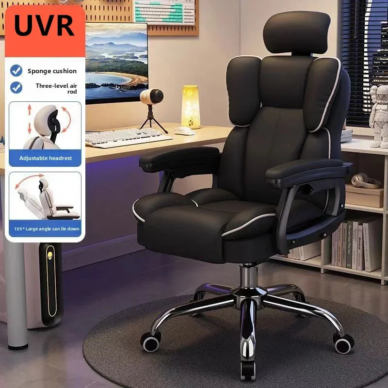 Computer Chair Reclining Comfortable Sedentary Gaming Chair Backrest Sofa Chair Desk Dormitory Live Study Swivel Chair Furniture