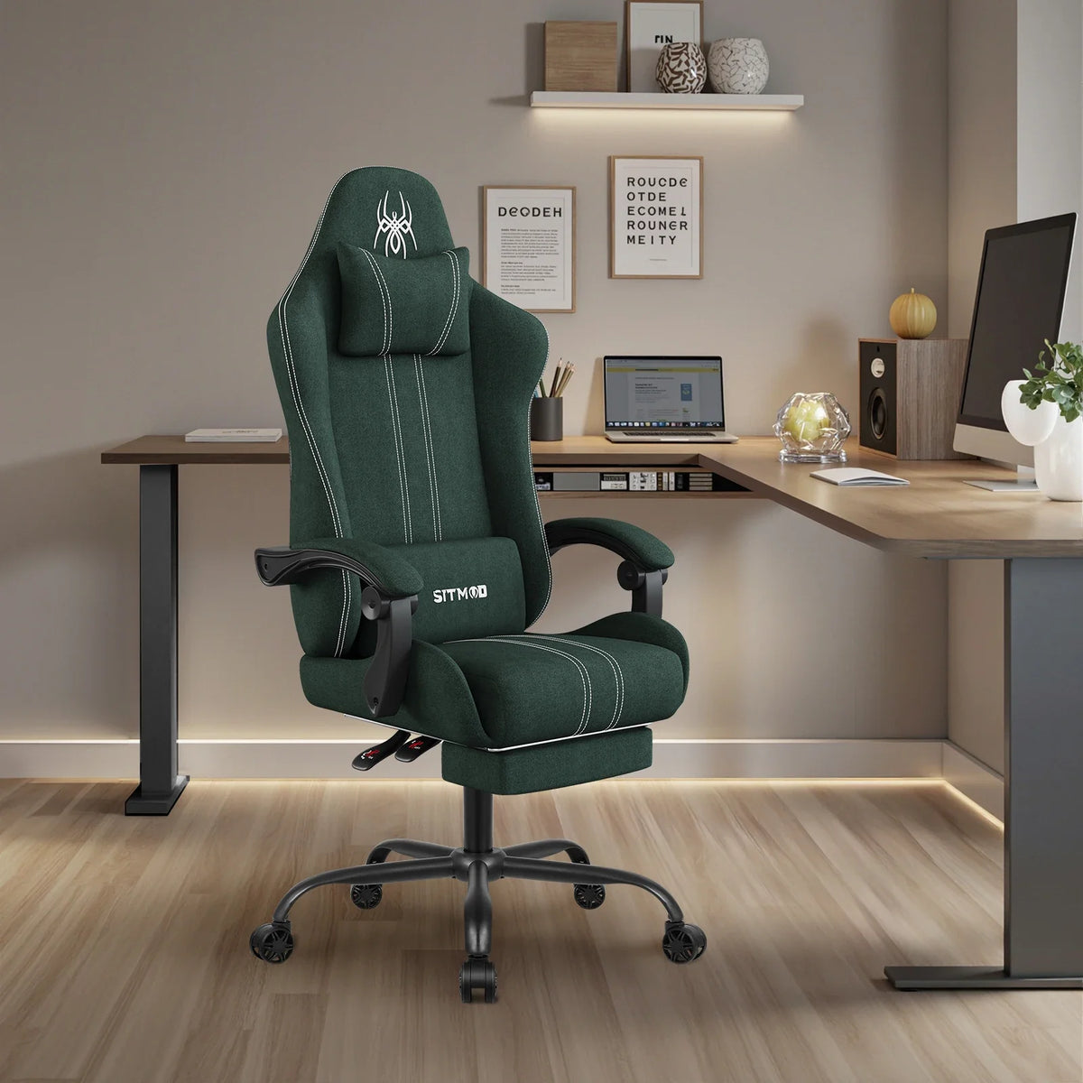 The SPRINT-E7 Big & Tall Executive Swivel Chair with Footrest