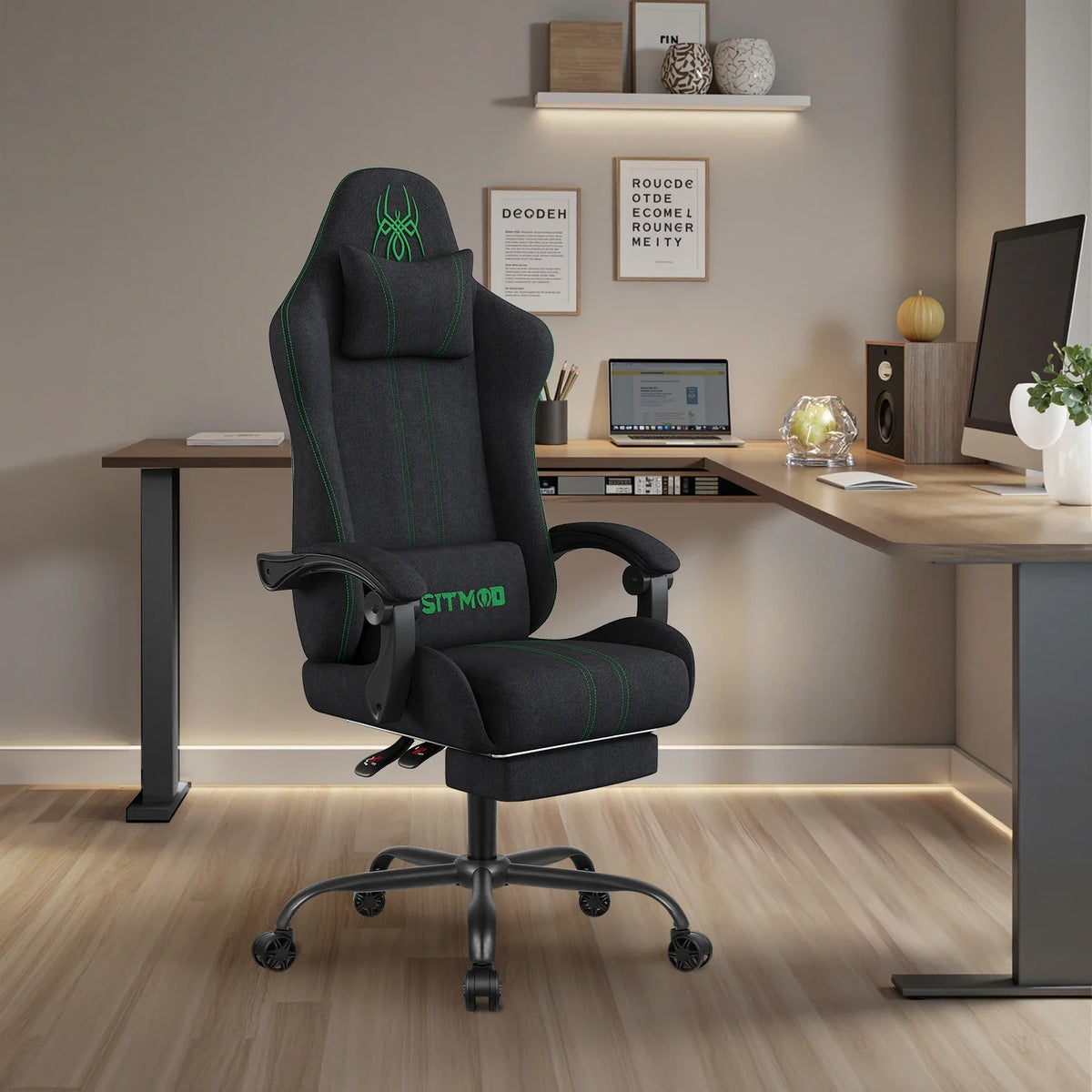 The SPRINT-E7 Big & Tall Executive Swivel Chair with Footrest