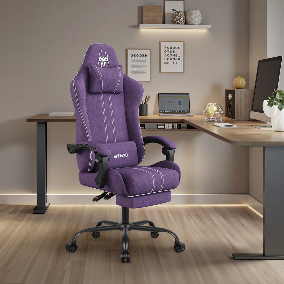 The SPRINT-E7 Big & Tall Executive Swivel Chair with Footrest