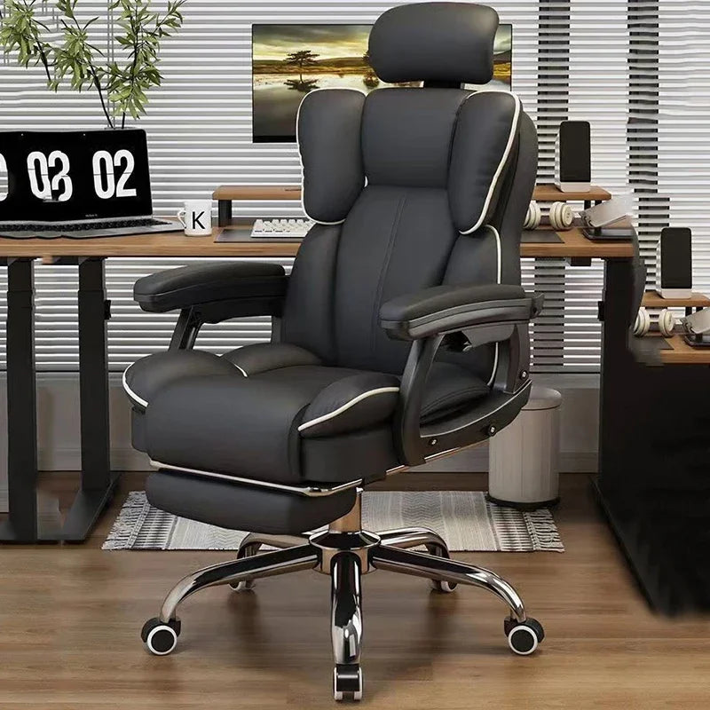 Computer Chair Reclining Comfortable Sedentary Gaming Chair Backrest Sofa Chair Desk Dormitory Live Study Swivel Chair Furniture