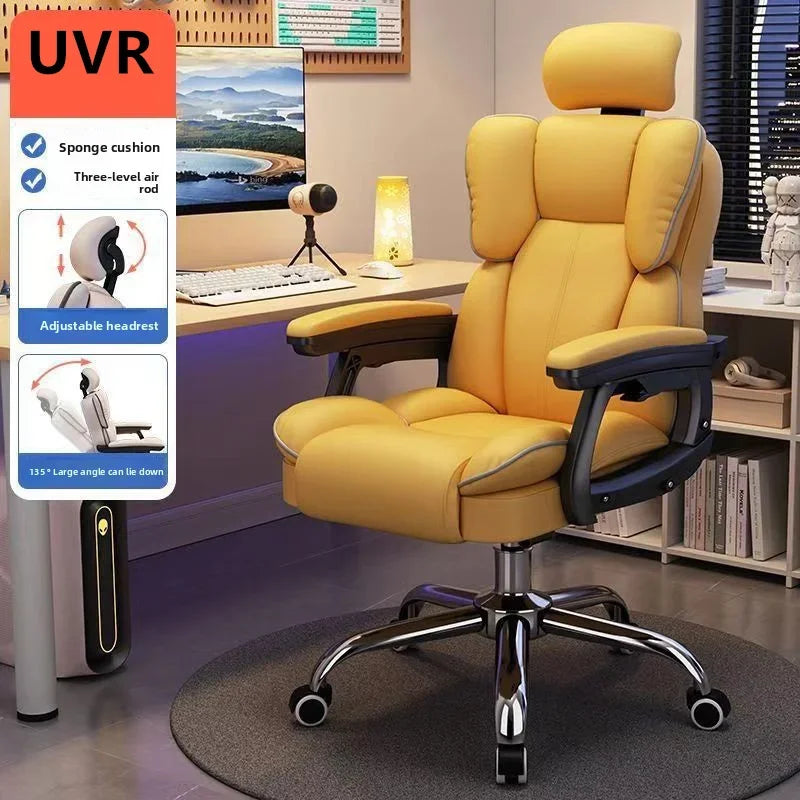 Computer Chair Reclining Comfortable Sedentary Gaming Chair Backrest Sofa Chair Desk Dormitory Live Study Swivel Chair Furniture