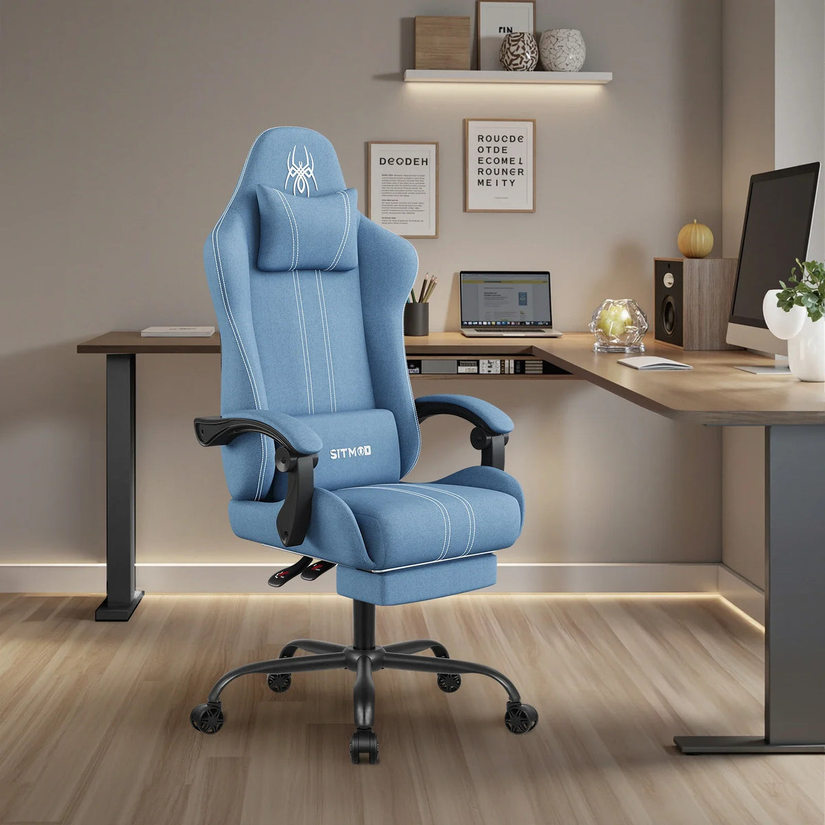 The SPRINT-E7 Big & Tall Executive Swivel Chair with Footrest