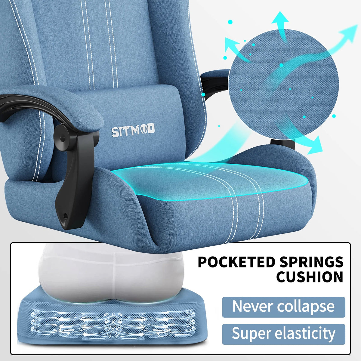 The SPRINT-E7 Big & Tall Executive Swivel Chair with Footrest