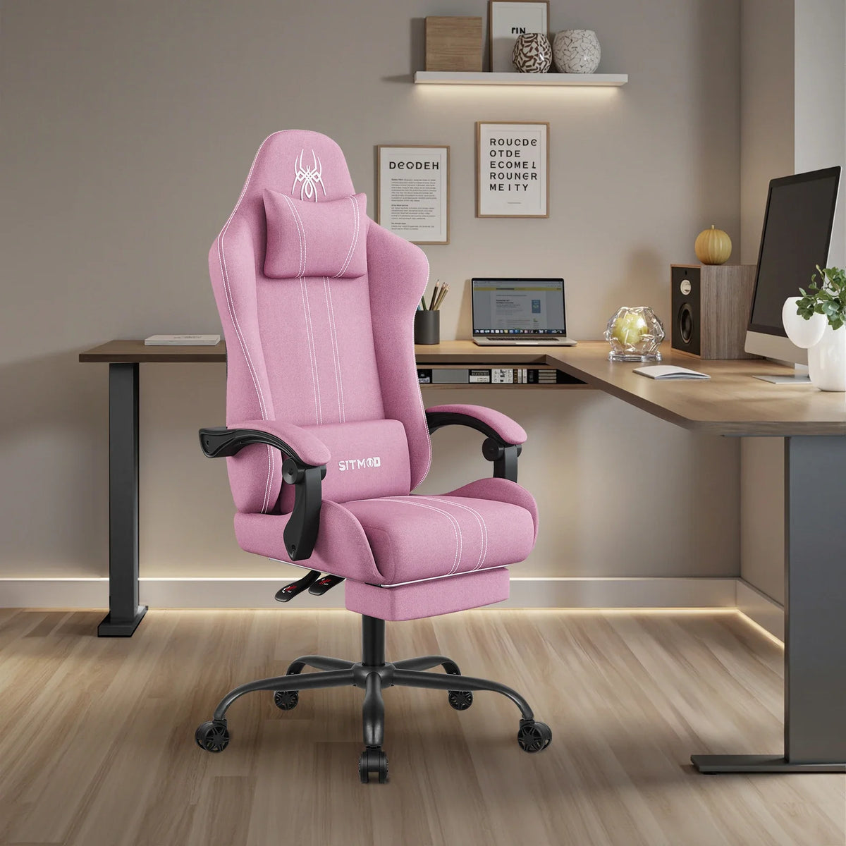 The SPRINT-E7 Big & Tall Executive Swivel Chair with Footrest
