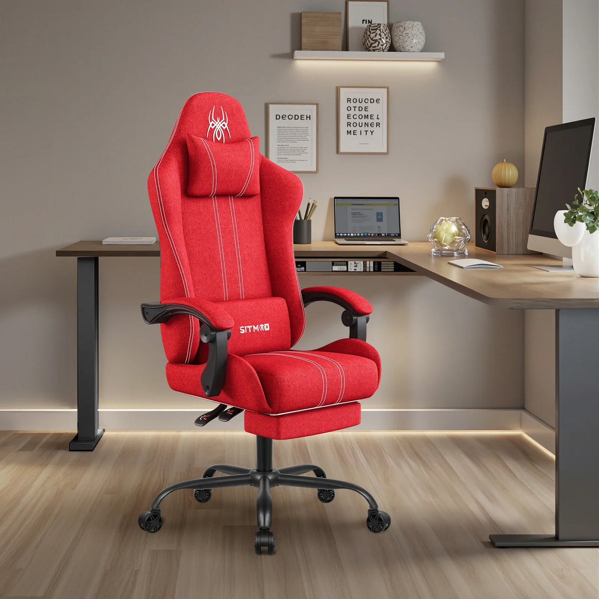 The SPRINT-E7 Big & Tall Executive Swivel Chair with Footrest