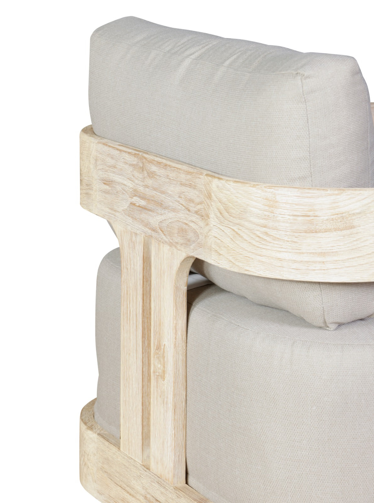 Paradiso Outdoor Solid Teak Wood Natural Look Swivel Chair