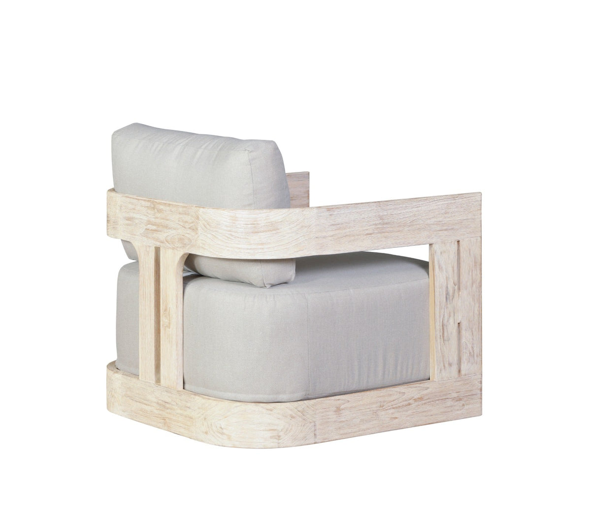 Paradiso Outdoor Solid Teak Wood Natural Look Swivel Chair