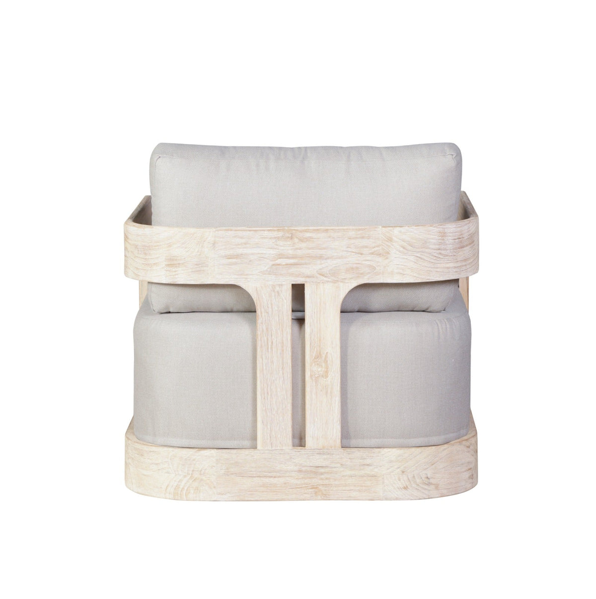 Paradiso Outdoor Solid Teak Wood Natural Look Swivel Chair
