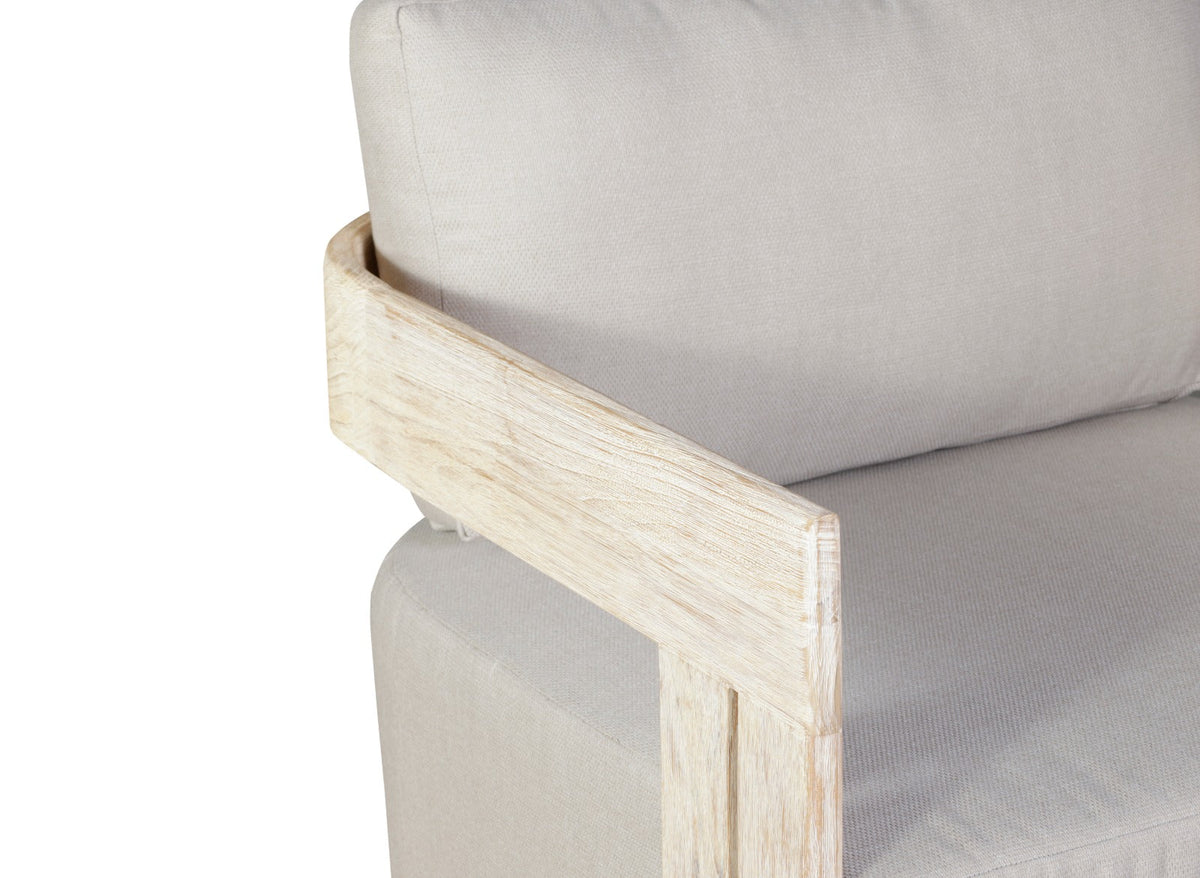 Paradiso Outdoor Solid Teak Wood Natural Look Swivel Chair
