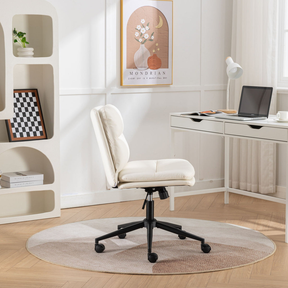 The SPRINT-E14 Bizerte Criss-Cross Wide-Seat Studio Swivel Chair