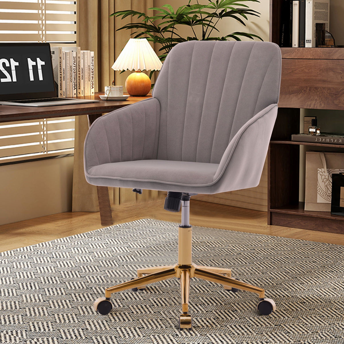 The SPRINT-E1 Velvet & Bouclé Brainstorming Swivel Chair