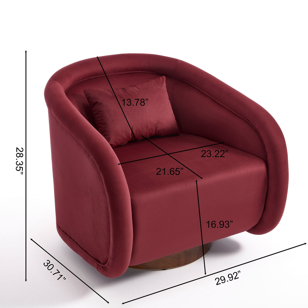 The SPRINT-R13 Modern Barrel Studio Swivel Chair