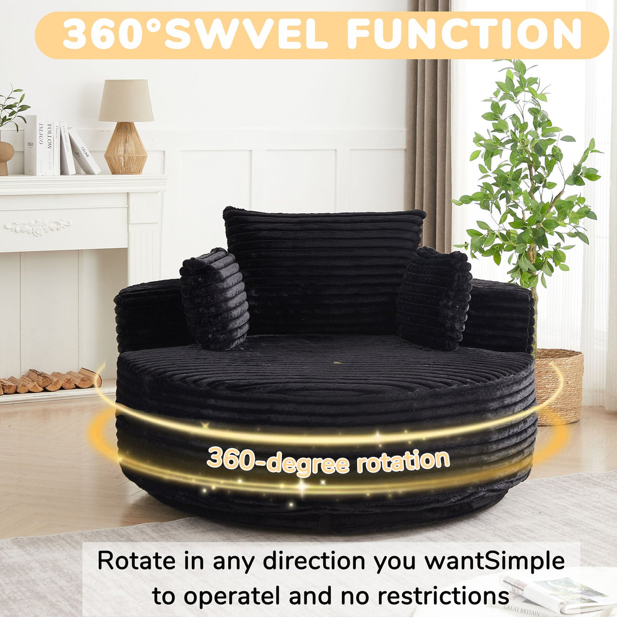 The SPRINT-R10 Sleeper Lounge Studio Swivel Chair
