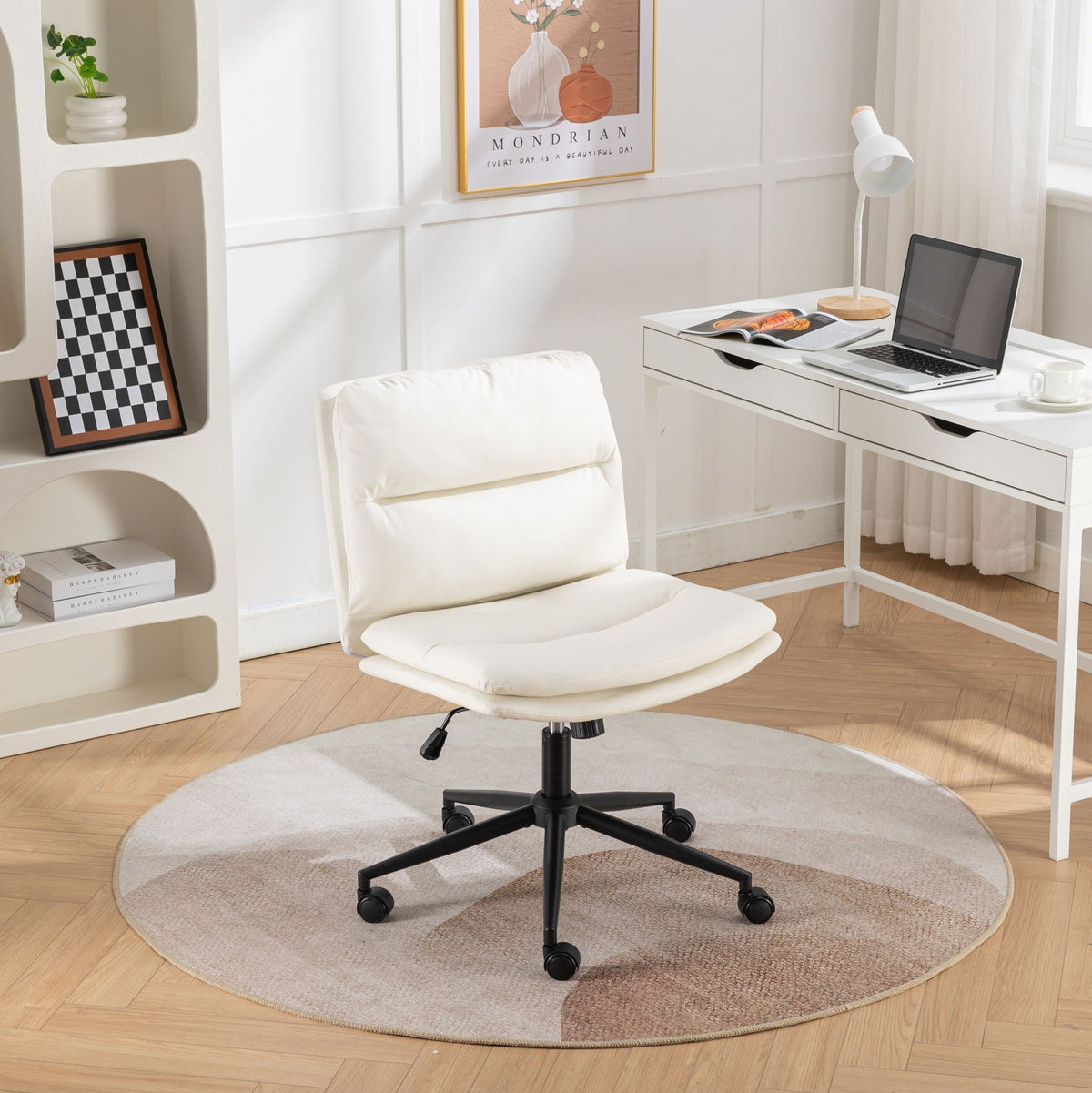 The SPRINT-E14 Bizerte Criss-Cross Wide-Seat Studio Swivel Chair