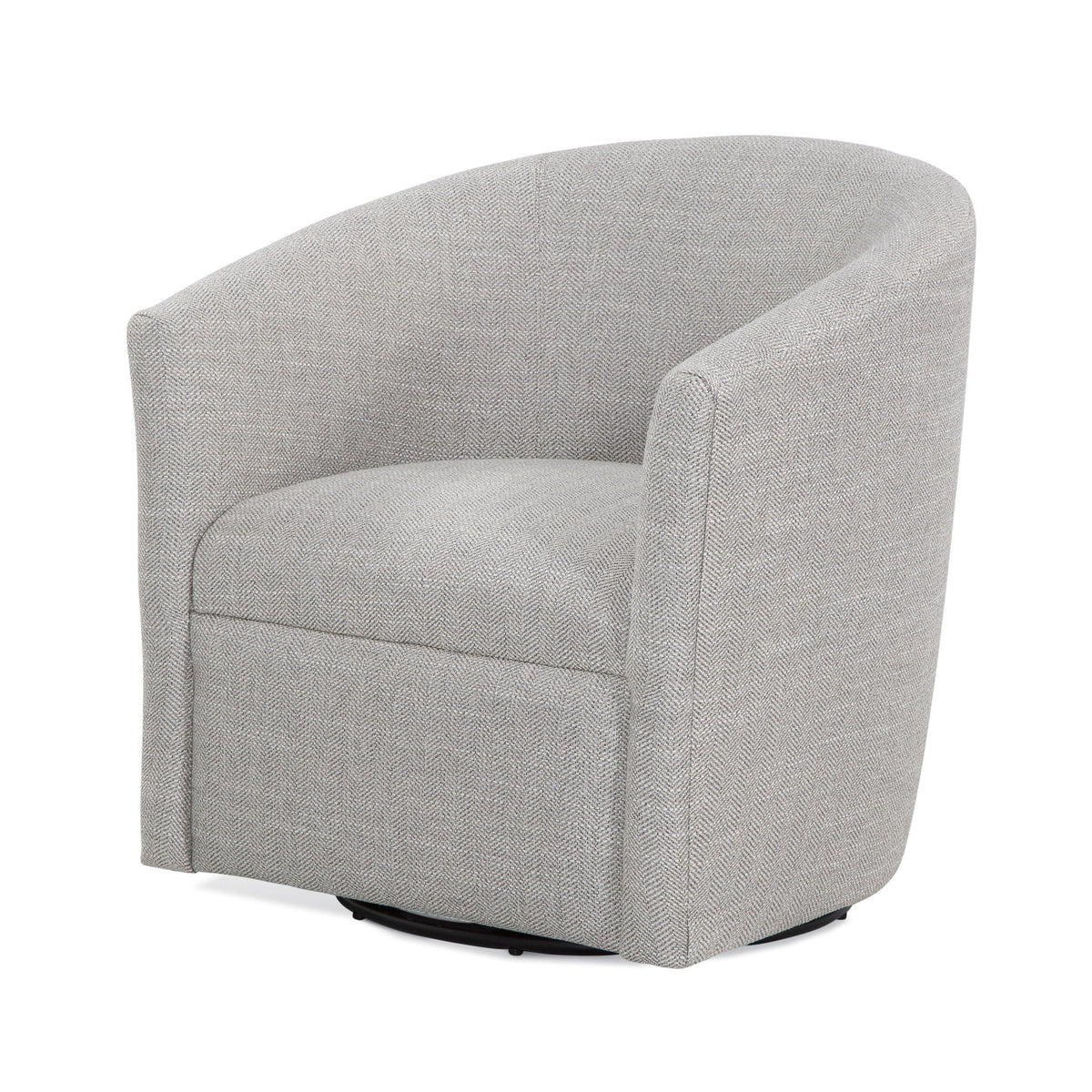 The SPRINT-R8 Lainey Herringbone Barrel Studio Swivel Chair
