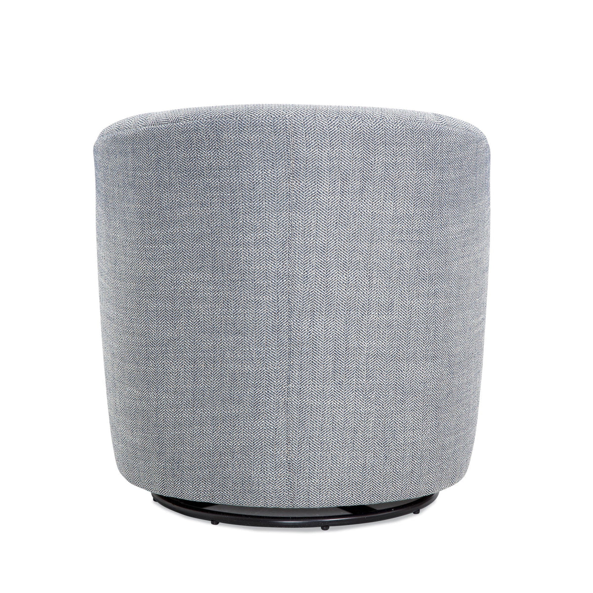 The SPRINT-R8 Lainey Herringbone Barrel Studio Swivel Chair