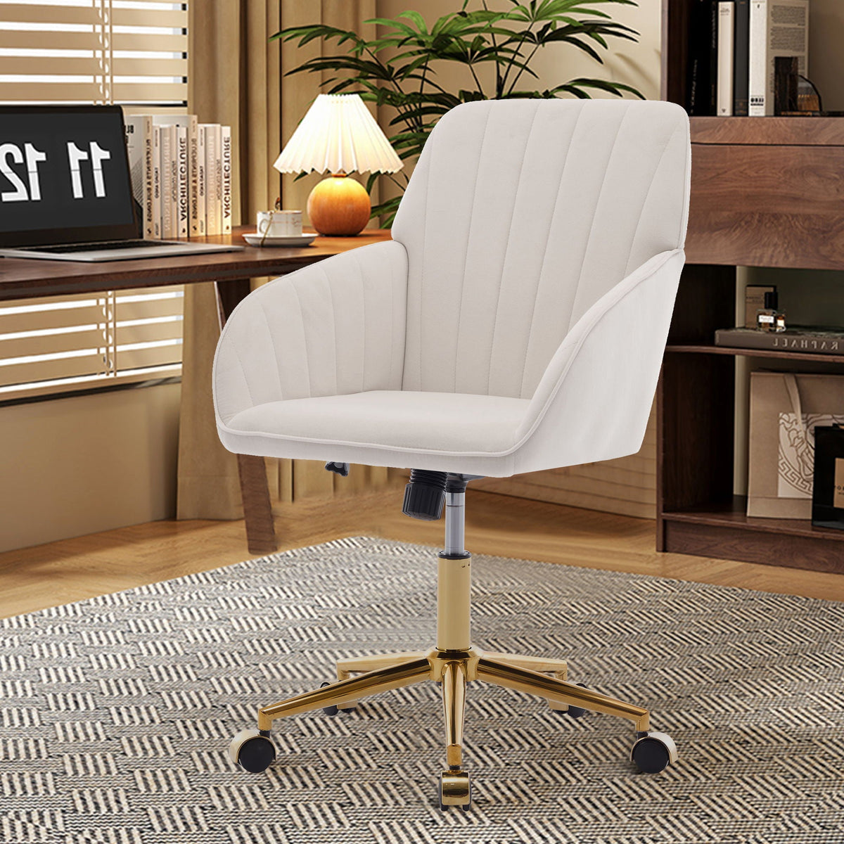 The SPRINT-E1 Velvet & Bouclé Brainstorming Swivel Chair